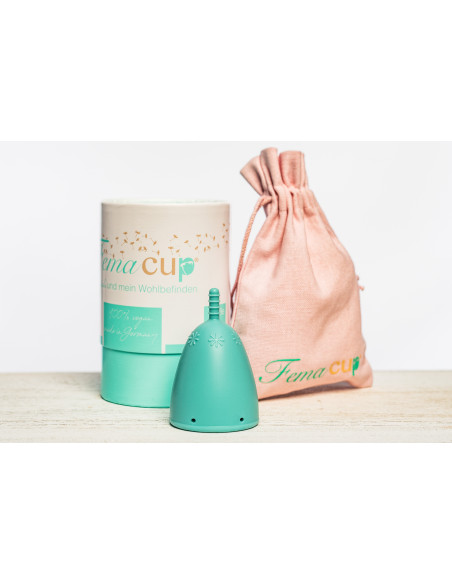 FemaCup®  coupe menstruelle turquoise