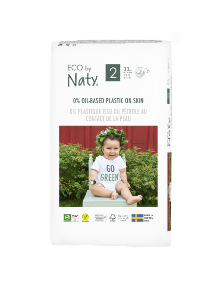 Couches jetables Naty - taille 2 - Mini 3-6kg