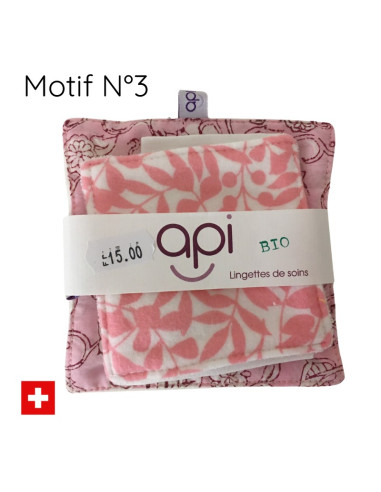 Kit de 6 lingettes en coton bio