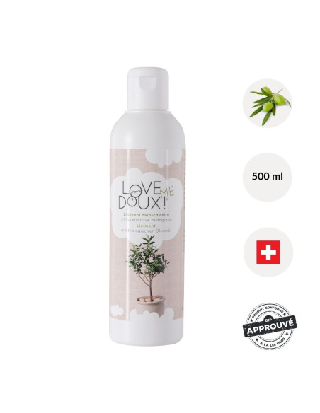 Flacon P.E de 500ml à l'huile d'olive biologique