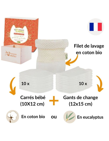 Kit Eco chou  - kit pour un change tout doux et lavable