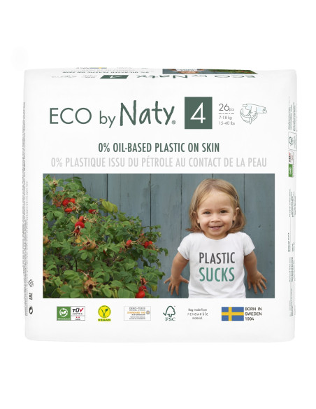 Couches jetables Naty_taille 4-Maxi 7-16kg_petit paquet