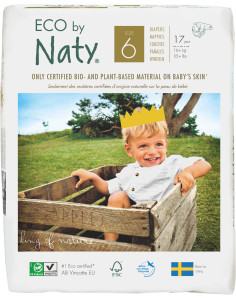 Taille 6 - XL + 16 kg- Couches jetables Naty