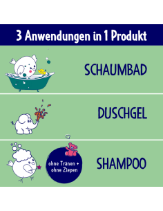 dirty birdie Shower Gel "Freu Dich" / Sweet blackberries