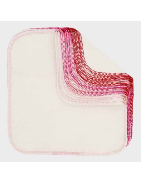 lingettes lavables 12pièces -rose- Imse Vimse