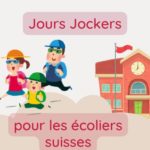 Parents avec un enfant quittant l'école pour profiter d'un jour Jocker