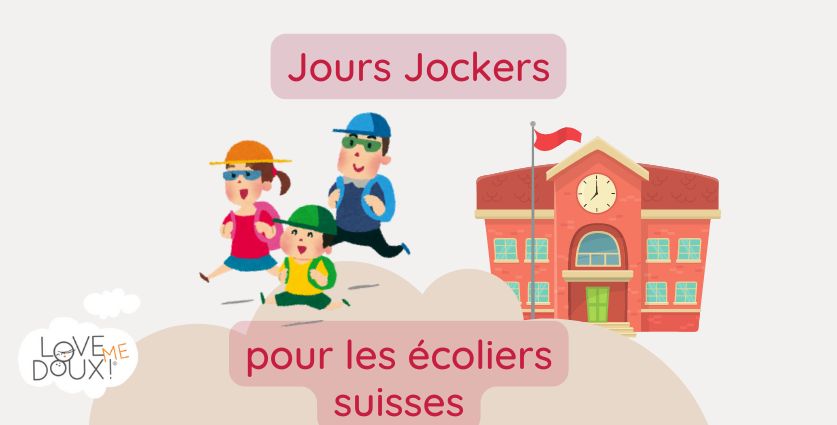 Parents avec un enfant quittant l'école pour profiter d'un jour Jocker